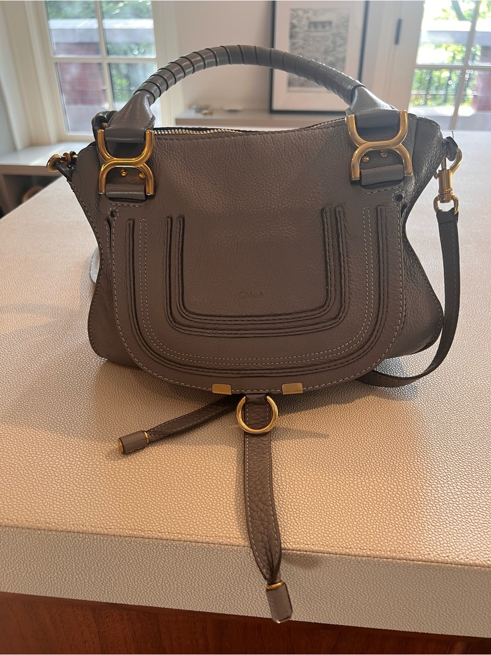 Chloe Medium Marcie Leather Satchel